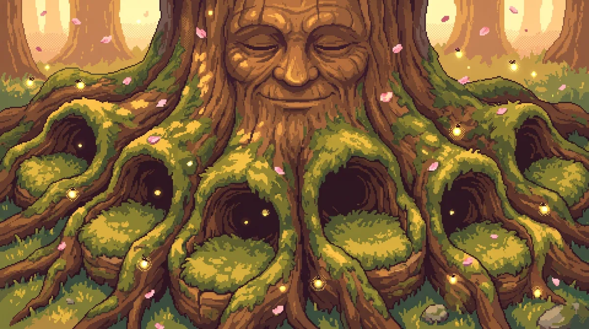 SoFocus Timekeepers RPG characters focusing together beneath the Elder Tree
